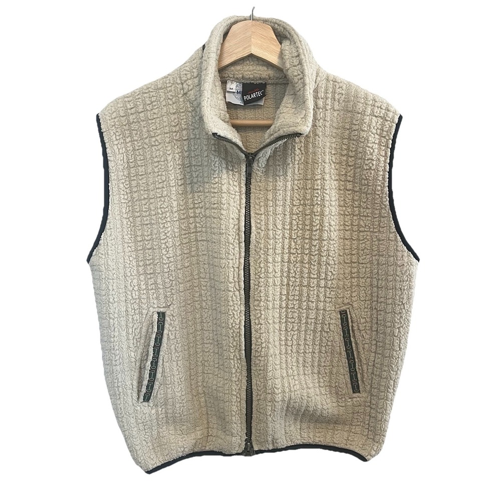 Millers Sportific Collection Polartec Tan Zip Up ‎ Vest Size Unisex Medium